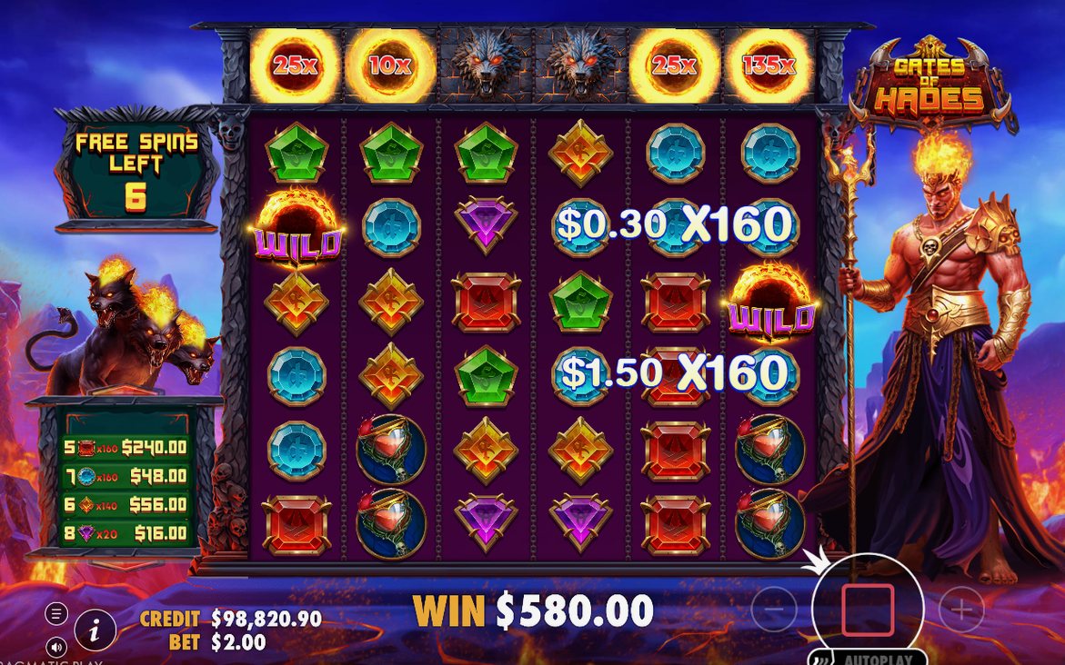Free Spins round with its spin count shown
