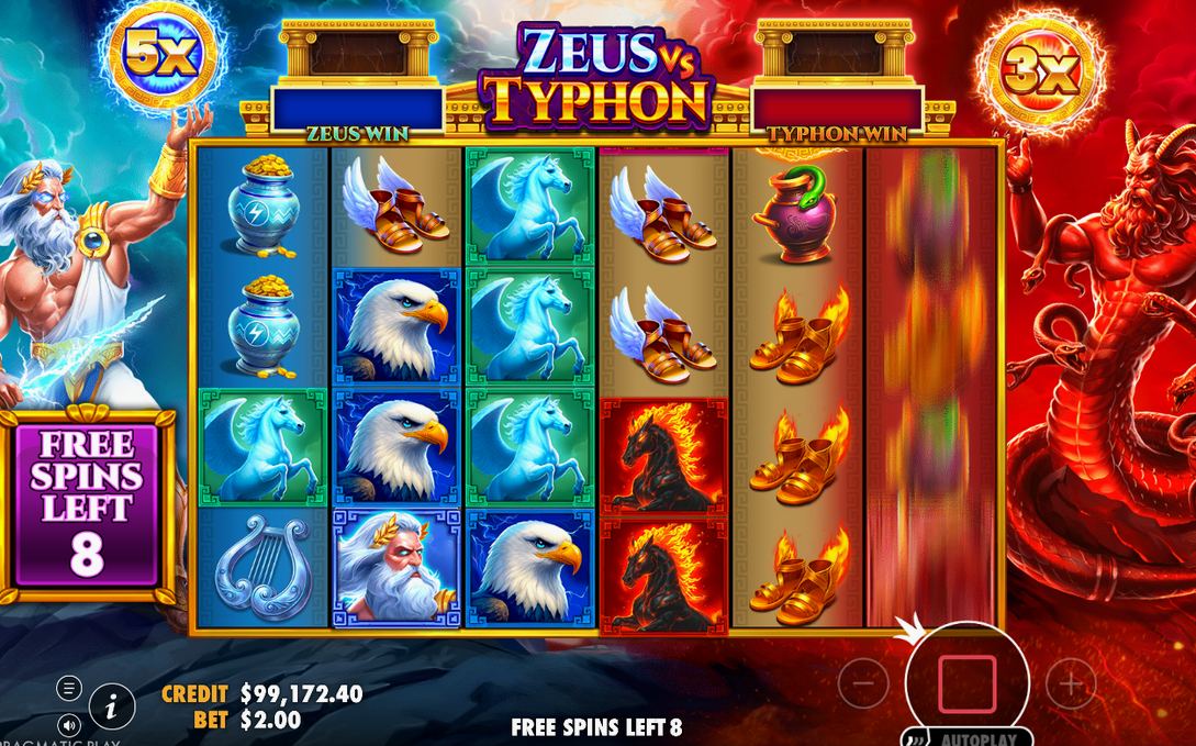 Free Spins round on the special reel set