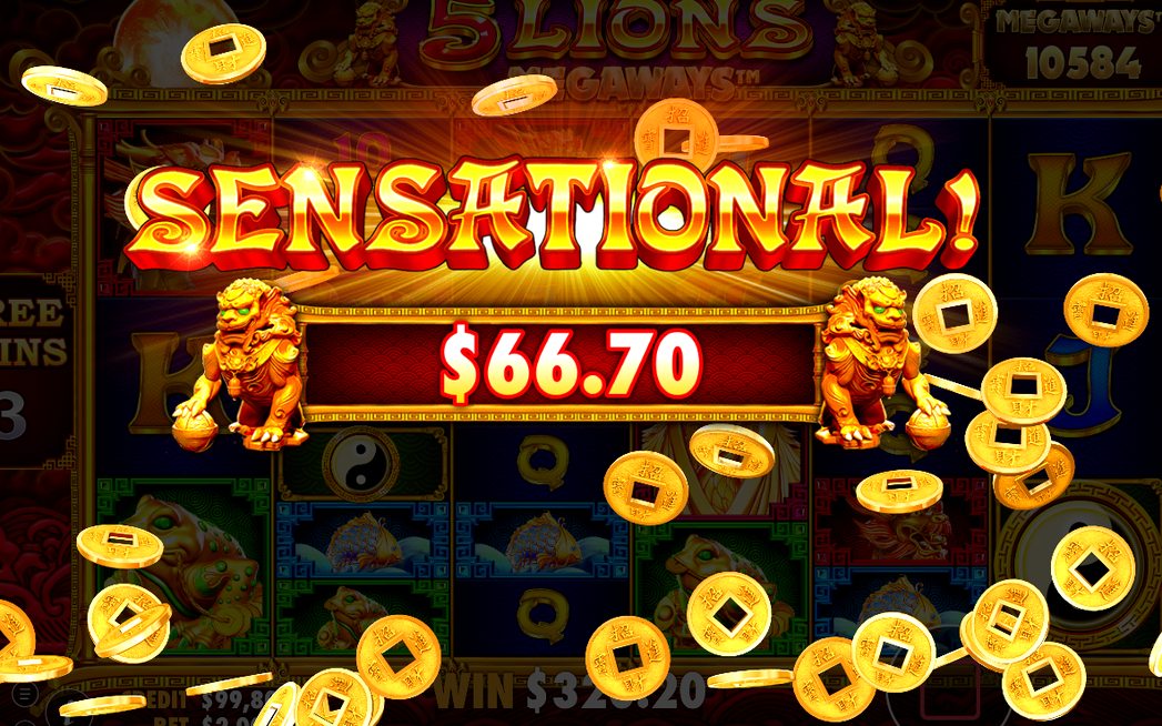 Win screen with a Wild multiplier applied to a combo