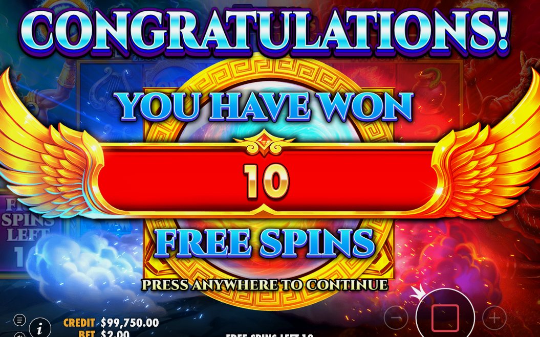 GOD MULTIPLIER in play during Free Spins